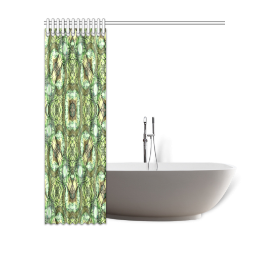 Mandy Green - Fountain Foilage pattern Shower Curtain 60"x72"