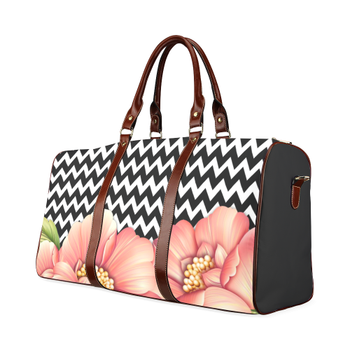 flower power Waterproof Travel Bag/Small (Model 1639)