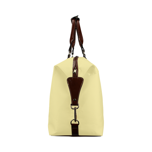 Custard Color Accent Classic Travel Bag (Model 1643)