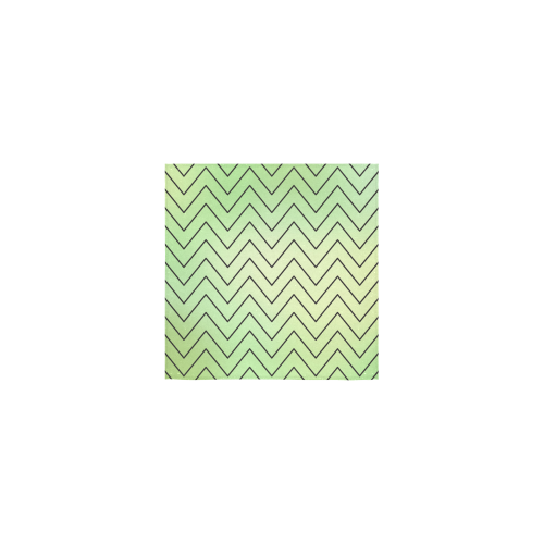 Mandy Green zigzag Chevron Square Towel 13“x13”