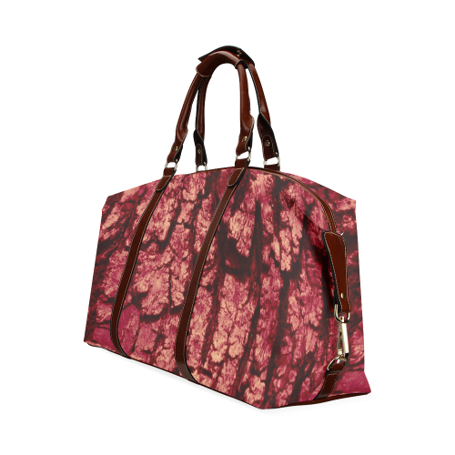 tree bark structure red Classic Travel Bag (Model 1643)