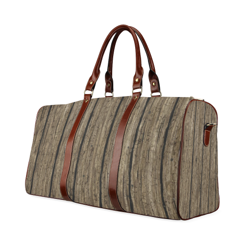 wooden planks Waterproof Travel Bag/Small (Model 1639)