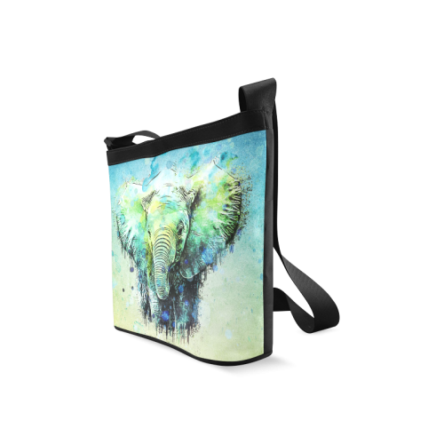 watercolor elephant Crossbody Bags (Model 1613)