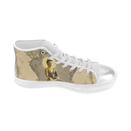 Buddha Women's Classic High Top Canvas Shoes (Model 017)