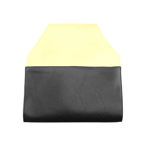 Custard Color Accent Clutch Bag (Model 1630)