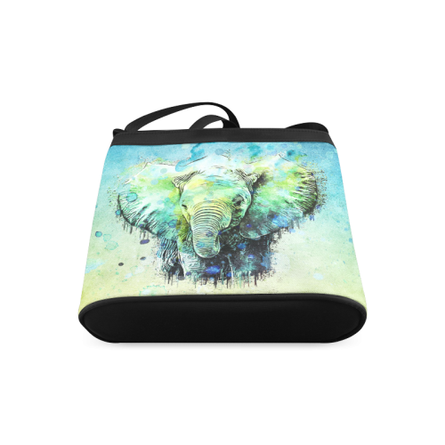 watercolor elephant Crossbody Bags (Model 1613)