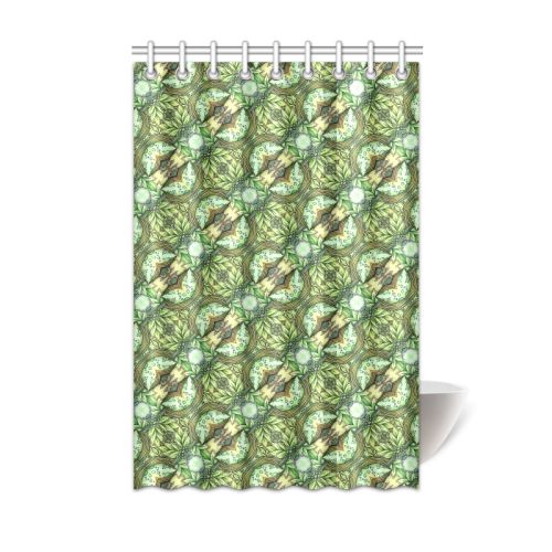 Mandy Green - water garden pattern Shower Curtain 48"x72"