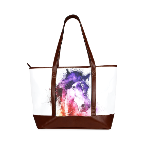 watercolor horse Tote Handbag (Model 1642)