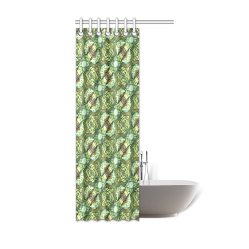 Mandy Green - water garden pattern Shower Curtain 36"x72"