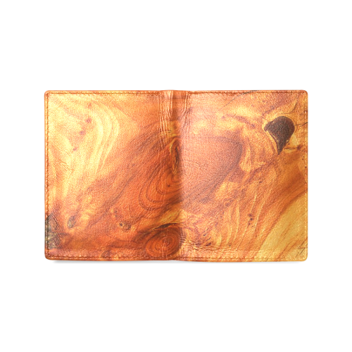 fantastic wood grain Men's Leather Wallet (Model 1612)