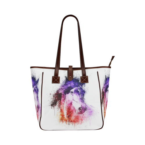 watercolor horse Classic Tote Bag (Model 1644)