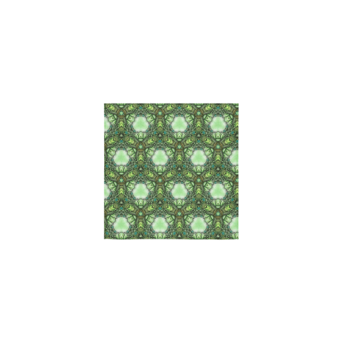Mandy Green- Forest Circles pattern Square Towel 13“x13”