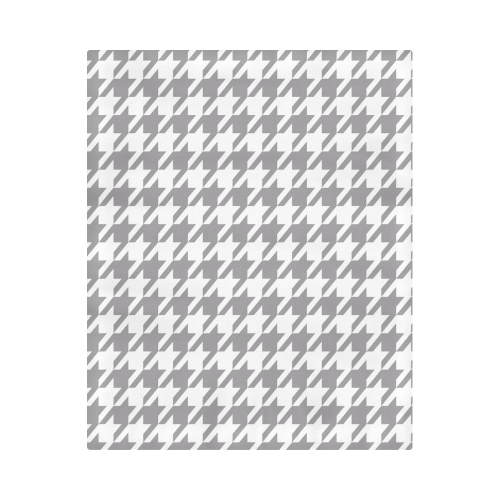 grey and white houndstooth classic pattern Duvet Cover 86"x70" ( All-over-print)