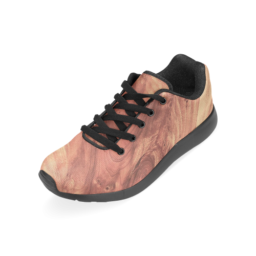 fantastic wood grain,brown Men’s Running Shoes (Model 020)