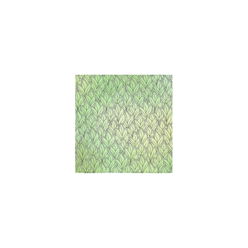 Mandy Green - Leaves Pattern Square Towel 13“x13”