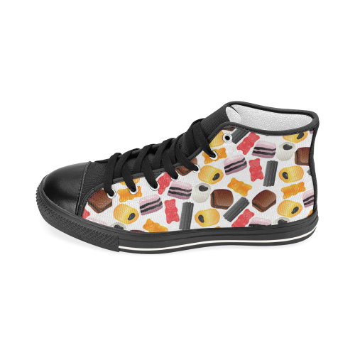 Yummy Women's Classic High Top Canvas Shoes (Model 017)