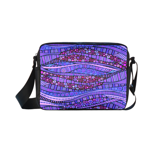 Crazy Waves Classic Cross-body Nylon Bags (Model 1632)