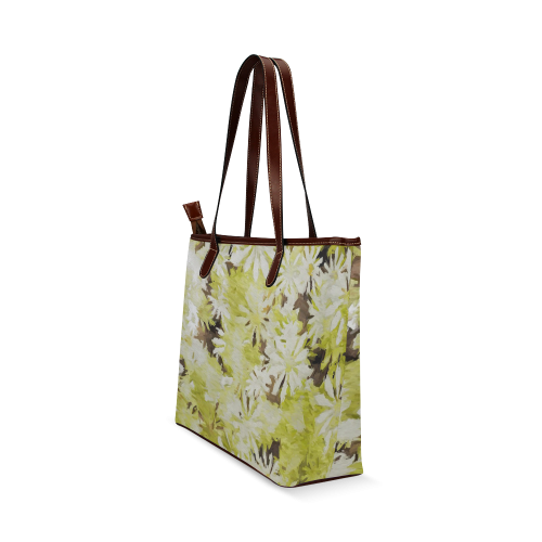 watercolor flowers Shoulder Tote Bag (Model 1646)