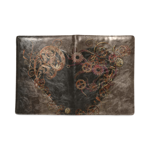 A decorated Steampunk Heart in brown Custom NoteBook B5