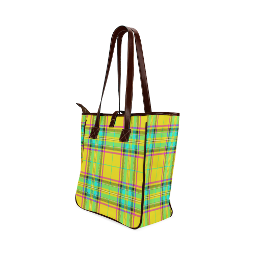 TARTAN-YELLOW Classic Tote Bag (Model 1644)