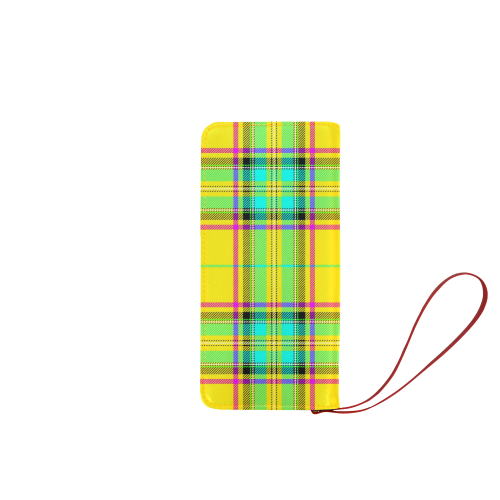 TARTAN-YELLOW Women's Clutch Wallet (Model 1637)