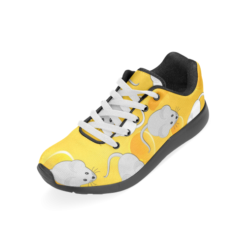 mice on cheese Women’s Running Shoes (Model 020)