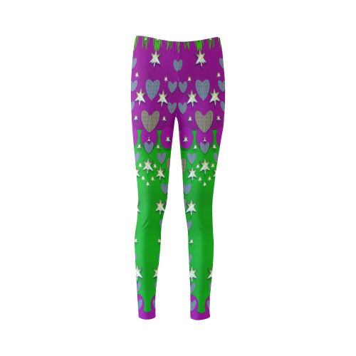 The Brightest sparkling stars Is Love Cassandra Women's Leggings (Model L01)