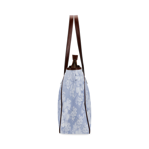 Delicate floral pattern,blue Classic Tote Bag (Model 1644)