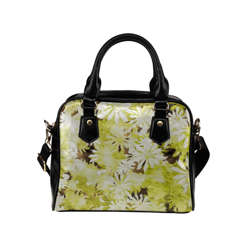 watercolor flowers Shoulder Handbag (Model 1634)