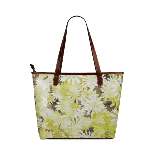 watercolor flowers Shoulder Tote Bag (Model 1646)