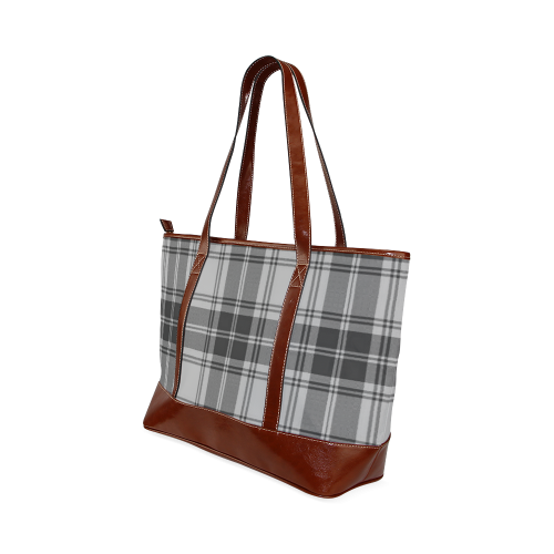 DOUGLAS GREY TARTAN Tote Handbag (Model 1642)