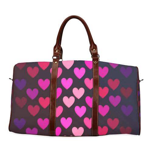 hearts on fire-2 Waterproof Travel Bag/Large (Model 1639)