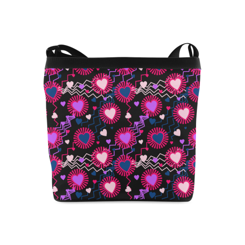 Punk Rock Hearts Crossbody Bags (Model 1613)