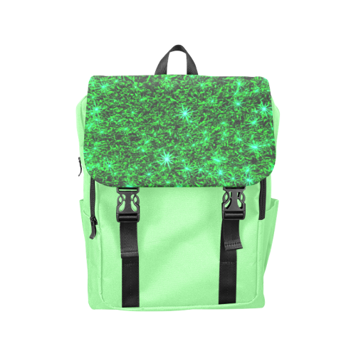 Sparkling Green - Light Green - Jera Nour | Casual Shoulders Backpack (Model 1623)