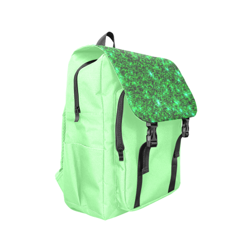Sparkling Green - Light Green - Jera Nour | Casual Shoulders Backpack (Model 1623)