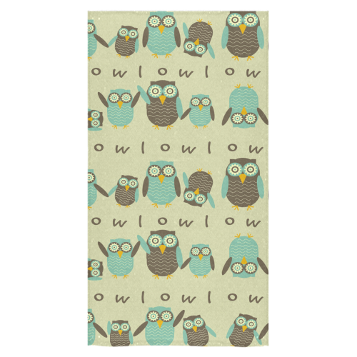 Energetic Owls Bath Towel 30"x56"