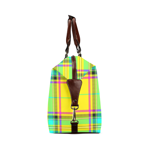 TARTAN-YELLOW Classic Travel Bag (Model 1643)