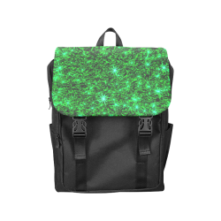 Sparkling Green - Black - Jera Nour | Casual Shoulders Backpack (Model 1623)