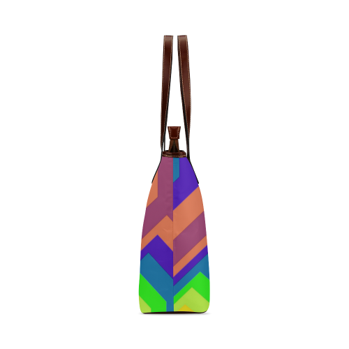 poly colors Shoulder Tote Bag (Model 1646)