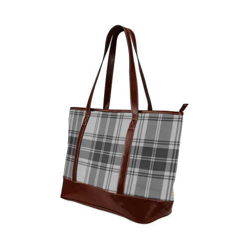 DOUGLAS GREY TARTAN Tote Handbag (Model 1642)