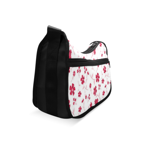 sweet sparkling floral, red Crossbody Bags (Model 1616)