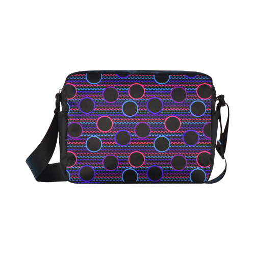 Funky Black Holes Classic Cross-body Nylon Bags (Model 1632)