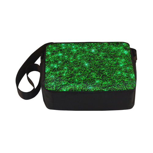 Sparkling Green - Black - Jera Nour | Classic Cross-body Nylon Bags (Model 1632)