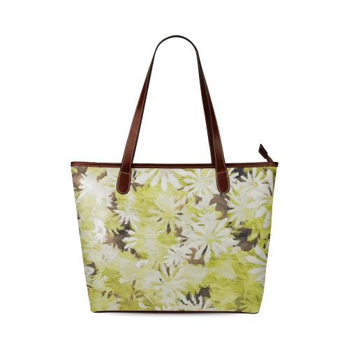 watercolor flowers Shoulder Tote Bag (Model 1646)