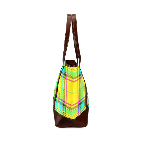 TARTAN-YELLOW Tote Handbag (Model 1642)