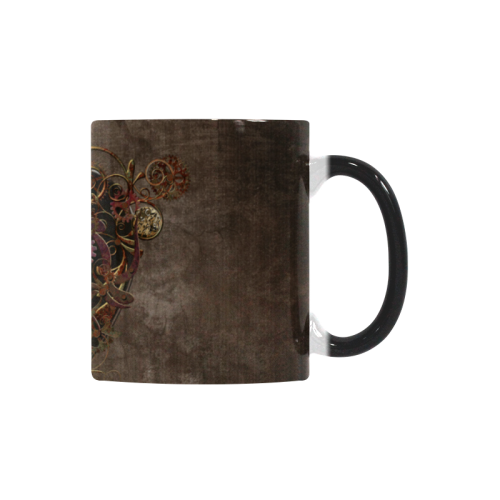 A decorated Steampunk Heart in brown Custom Morphing Mug