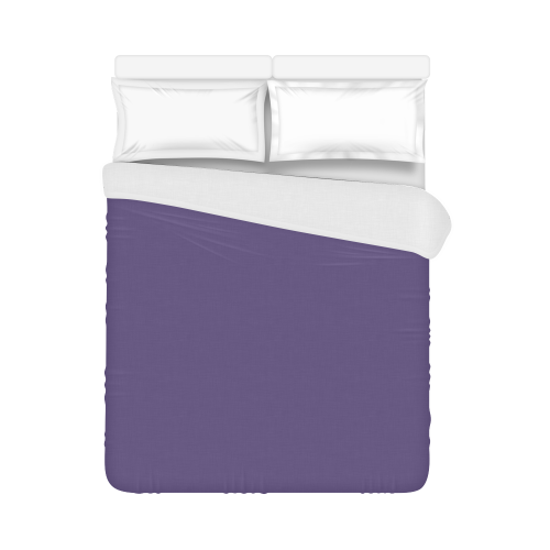 Gentian Violet Color Accent Duvet Cover 86"x70" ( All-over-print)