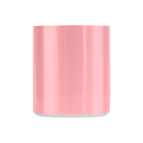 Flamingo Pink Color Accent Classic Insulated Mug(10.3OZ)