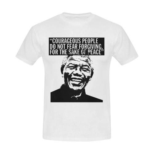 Courageous people do not fear forgiving... Men's Slim Fit T-shirt (Model T13)