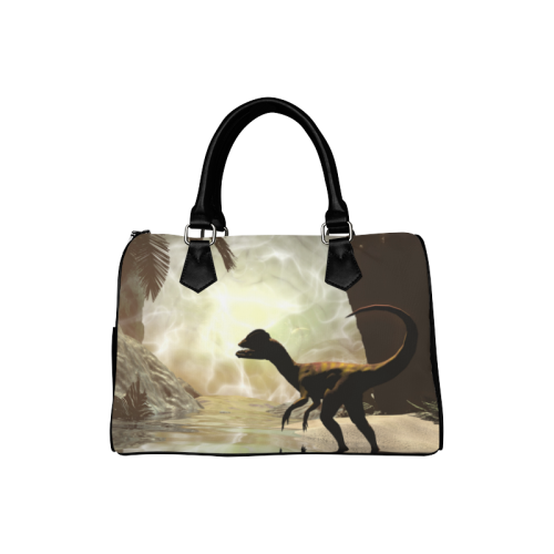 Dinosaur Boston Handbag (Model 1621)